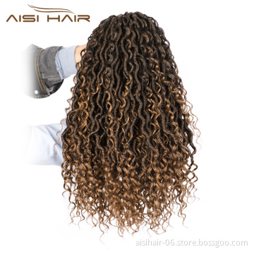 Aisi Hair Ombre Brown Color Crochet Braids Hair Loose Wave Passion Twist Braids Hairpieces Extensions For Black Women